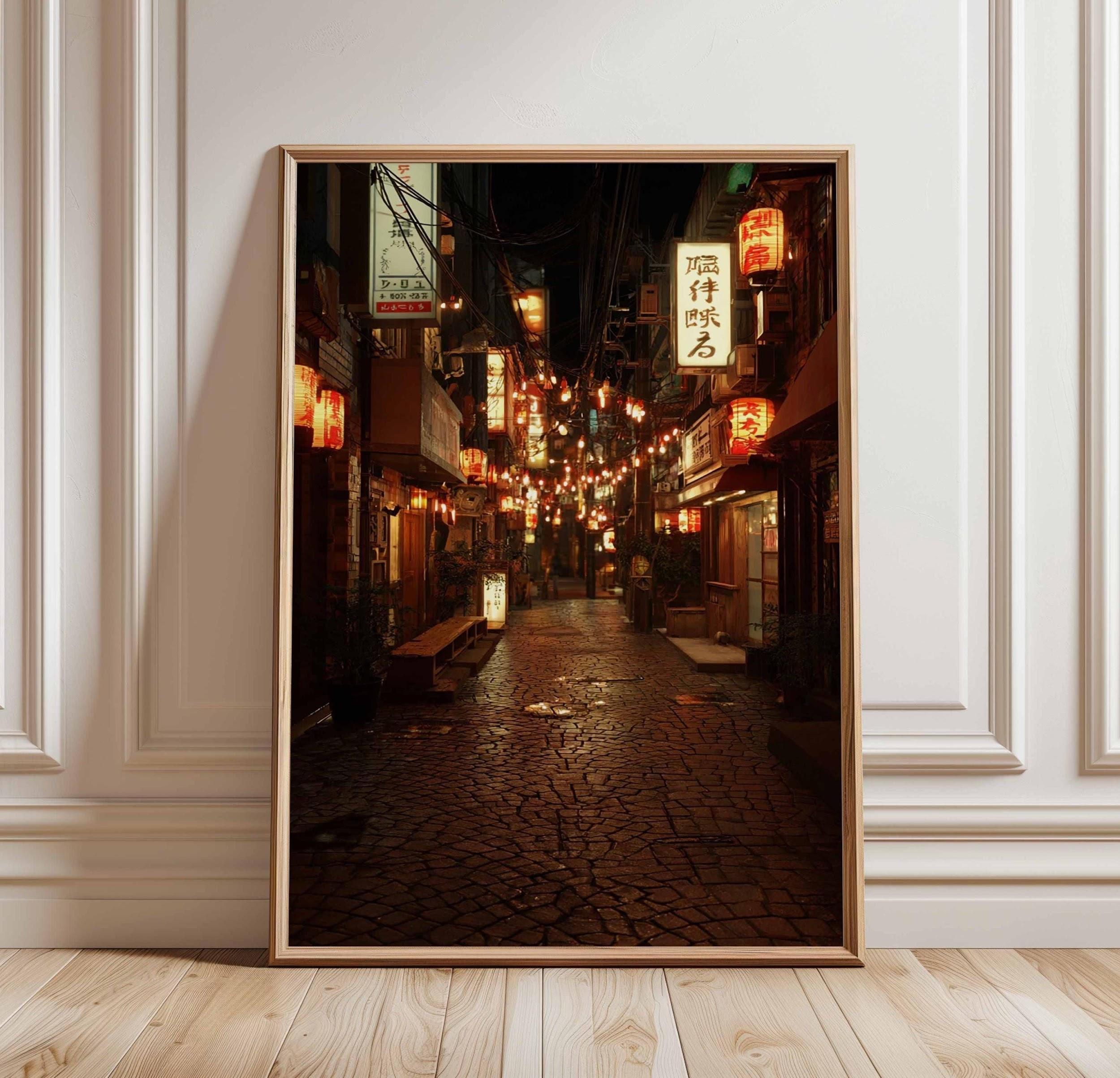 Blue glow storefront