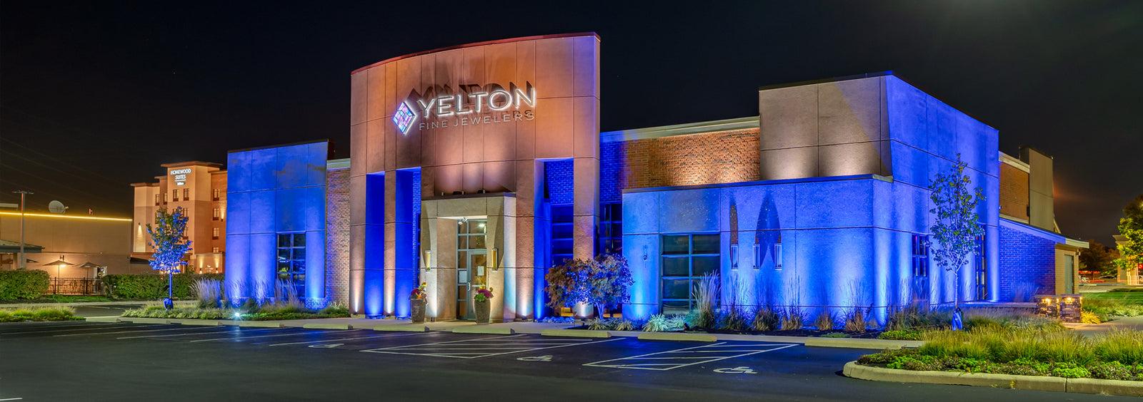 Night alley with lanterns